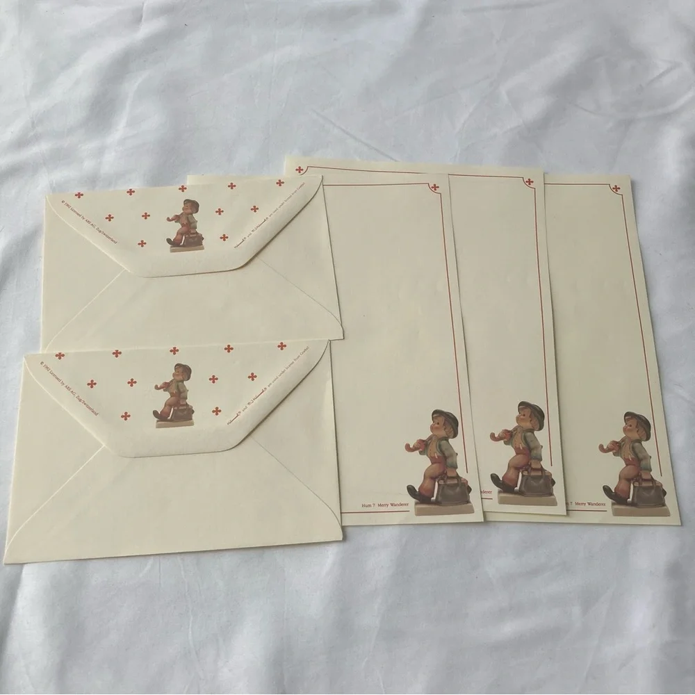Vintage Stationery Paper Envelope Ephemera MJ Hummel Lot Junk Journal Scrapbook
